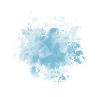 Abstract pattern with blue watercolor cloud on white background vector