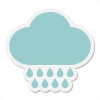 Vector raincloud sticker