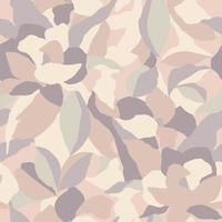 Vector flower and leaf layer illustration seamless repeat pattern