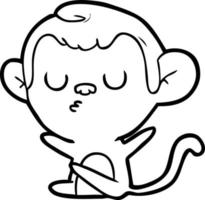 Vector cartoon monkey