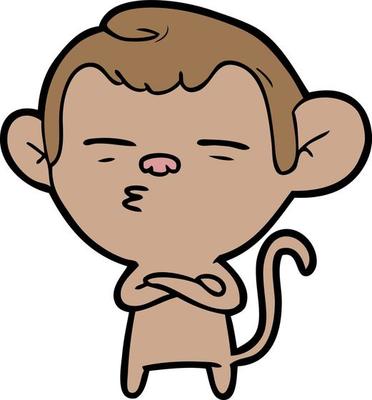 Monkey Thinking Vector Art, Icons, and Graphics for Free Download