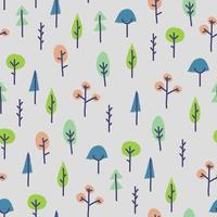 Tree Seamless Pattern vector
