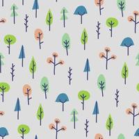 Tree Seamless Pattern vector