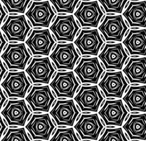 Black and white seamless abstract pattern. Background and backdrop. Grayscale ornamental design. Mosaic ornaments. Vector graphic illustration.