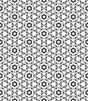 Black and white seamless pattern texture. Greyscale ornamental graphic design. Mosaic ornaments. Pattern template. vector