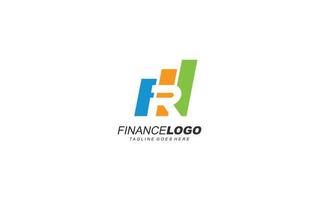 R logo management for company. letter template vector illustration for your brand.