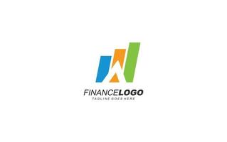 A logo management for company. letter template vector illustration for your brand.