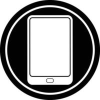 tablet computer vector illustration circular symbol