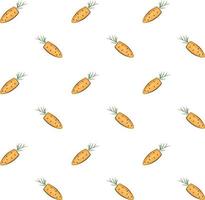 seamless background with carrots with tops vector