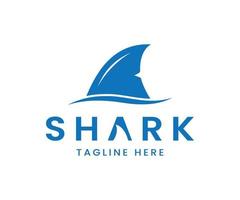 Shark Fin Shaped Logo Design. Shark Logo vector