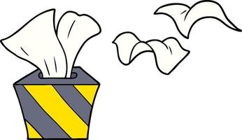 cartoon box of tissues vector