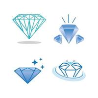 icono de vector de plantilla de logotipo de diamante