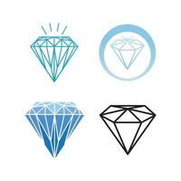 icono de vector de plantilla de logotipo de diamante