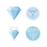 icono de vector de plantilla de logotipo de diamante