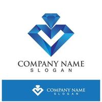 Diamond logo template vector icon