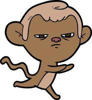 cartoon monkey character vector