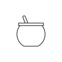 vector de olla de cocina para presentación de icono de símbolo de sitio web