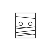 vector de momia para presentación de icono de símbolo de sitio web