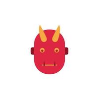 vector de cara de diablo para presentación de icono de símbolo de sitio web