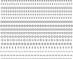 dot line icon on white background. dividers sign. line border and text design element. flat style. vector