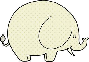 Vector cartoon elephant