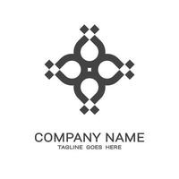 vector logo template four drops illustration.