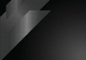 Black background textured in modern geometry vector