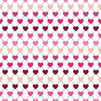 Heart Pink pattern seamless and retro color for decorate style and fabirc vector