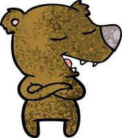 Vector cartoon bear