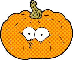 Vector cartoon pumpkin