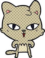 cartoon doodle character cat vector