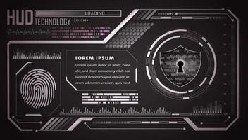 Modern HUD Technology Background vector