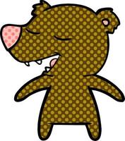 cartoon bear character vector