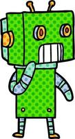 cartoon robot character vector