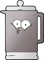 cartoon electric kettle vector