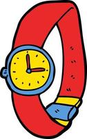 cartoon wrist watch vector