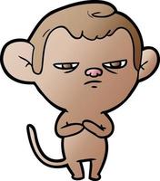 Vector cartoon monkey