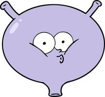 Vector cartoon bladder