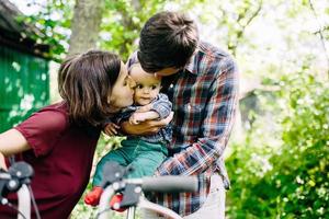 Outdoor family portrait photo