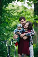 Family outdoor portrait photo