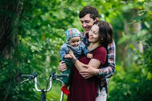 Family outdoor portrait photo