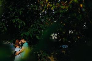 Couple outdoor portrait photo