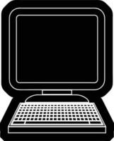 vector icon illustration of a computer