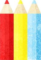 color pencils graphic vector illustration icon