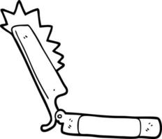 cartoon sharp razor vector