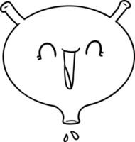 cartoon laughing bladder vector