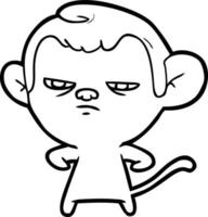 Vector cartoon monkey