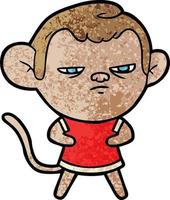 Vector cartoon monkey