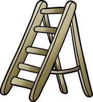 Vector cartoon ladder