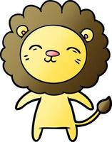 Vector cartoon lion